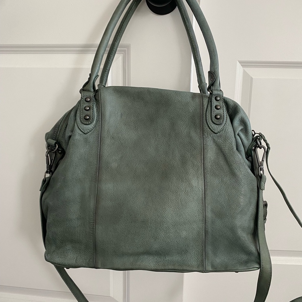 We The Free Secret Sage Green Leather Shoulder Bag - Picture 3 of 9